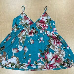 Floral sleeveless top